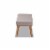 Odessa Mid-Century Modern Grey Fabric Upholstered and Walnut Brown Finished Wood Dining Bench Perspective: top