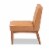 Baxton Studio Riordan Tan and Walnut Brown Finished Wood Dining Chair Perspective: top