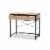 Grayer Industrial Natural Brown Finished Wood And Black Metal 2-Drawer Desk Perspective: top