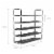 Shoe Rack-5 Tier Storage for Sneakers, Heels, Flats, Accessories, and More-Space Saving Perspective: top