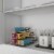 Kitchen Wrap Storage Rack-3 Tier Pantry Organizer for Foil, Plastic Bags, Cabinet Perspective: top