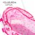 Pretend Play Toy Pram for Baby Dolls- Foldable, Pink Carriage with Diaper Bag Stroller Perspective: top