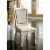 Furniture of America Gaines Fabric Padded Side Chair in Antique White (Set of 2) Perspective: top