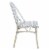 Furniture of America Misea Transitional Aluminum Patio Chair in Gray (Set of 2) Perspective: top