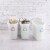 Sterilite 10528006 5.5 Gallon White Ultra Plastic Wastebasket Trash Can (6 Pack) Perspective: top