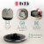 Haden Stainless Steel Retro Toaster & 1.7 Liter Stainless Steel Electric Kettle Perspective: top