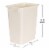 Rubbermaid 21 Quart Rectangular Kitchen Wastebasket Trash Can, Bisque (6 Pack) Perspective: top