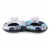 Bestway 3 Floats Inflatable Lake Pool Tube Package w/ 1 Double & 2 Single Seats Perspective: top