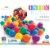 Intex 100 Pieces Large Plastic Fun Ballz for Ball Pits, Multicolor (6 Pack) Perspective: top