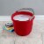 Sterilite Large 10-Qt Easy Pour Spout Pail w/ Comfy Grip Handle, Red (12 Pack) Perspective: top
