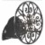 Liberty Garden Products Decorative 125 Foot Hose Wall Mount Butler (2 Pack) Perspective: top