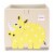 3 Sprouts Kids Felt Storage Cube Toy Bin w/ Dragon, Gorilla & Rhino Cube Toy Bins Perspective: top