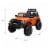TOBBI 12V Kids Electric Battery Powered 2 Speed Open Top SUV Ride On Toy Orange Perspective: top