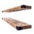 Willow & Grace Dennis 24 Inch Floating Wood Wall Mount Shelves, Walnut (3 Pack) Perspective: top