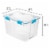Sterilite 80-Qt Clear Plastic Stackable Storage Bin w/ Gasket Latch Lid, 16 Pack Perspective: top