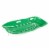 Slippery Racer Downhill Xtreme Adults Kids Toboggan Snow Sled, Blue and Green Perspective: top