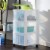 Gracious Living Classic 3 Drawer Organizer Plastic Storage Cart w/Wheels(4 Pack) Perspective: top