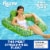 Aqua Leisure Zero Gravity Inflatable Swimming Pool Lounge Chair Float, Green, 4 Perspective: top