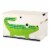 3 Sprouts Storage Bin Box, Blue Snake & Toy Chest Bin for Playroom, Crocodile Perspective: top