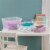 Sterilite 4.25 x 8 x 12.25 Inch Storage Bin with Carry Through Handles, (8 Pack) Perspective: top