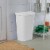 Sterilite 11.3 Gal Lift Top Lid Wastebasket Kitchen Trash Can, White (12 Pack) Perspective: top