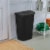 Sterilite 11.3 Gal Lift Top Lid Wastebasket Kitchen Trash Can, Black (12 Pack) Perspective: top