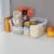 Sterilite 5.25 x 9.5 x 13 Inch Open Storage Bin w/ Carry Handles, Clear (8 Pack) Perspective: top