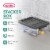 Sterilite 16 Qt Clear Plastic Stacking Storage Containers w/ Gray Lid (12 Pack) Perspective: top