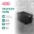 Sterilite 50 Gal Rugged Industrial Stackable Storage Tote w/ Lid, Black, 12 Pack Perspective: top