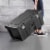 Sterilite 16 Gal Plastic Footlocker Container with Wheels, Flat Gray (6 Pack) Perspective: top