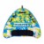 RAVE Sports Mass Frantic 4 Rider Boat Innertube + Mambo 3 Rider Inflatable Float Perspective: top