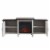 Edyo Living 63in Freestanding Wooden Electric Fireplace TV Stand Console, Grey Perspective: top