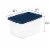 Sterilite 64 Quart Latching Plastic Storage Container Tote, Marine Blue (6 Pack) Perspective: top