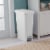 Sterilite 11 Gal. Slim Handsfree Portable Wastebasket Trash Can, White (12 Pack) Perspective: top