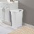 Sterilite 13 Gallon TouchTop Wastebasket with Titanium Latch, White (4 Pack) Perspective: top