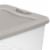 Sterilite 15 Quart Clear Plastic Latching Storage Container Box, Grey (48 Pack) Perspective: top