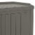 Suncast 22 gal Outdoor Patio Small Deck Chest Box w/Storage Seat, Stone (3 Pack) Perspective: top