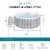 Bestway SaluSpa Fiji Hot Tub w/Set of 4 Spa Seat & 4 Pack Headrest Pillows, Gray Perspective: top