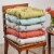 Noble House Bandel Indoor Fabric Classic Tufted Chair Cushion in Teal Perspective: top