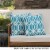 Noble House Manduka Arabesque Square Pillow in Dark Teal (Set of 2) Perspective: top