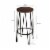 2 Pack Bar Height Stools-Backless Barstools with Hairpin Legs, Wood Seat-Kitchen or Dining Perspective: top