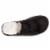 Isotoner® Quilted Velour Emmie Scuff Slipper - Black Perspective: top