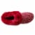 Isotoner® Samantha Sweater Knit Hoodback Slipper - Red Perspective: top