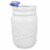 Home Basics 4 Piece Dolomite Mason Jar Bath Set, White Perspective: top