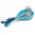 Michael Graves Design Comfortable Grip Vertical Handle Potato Masher, Indigo Perspective: top