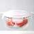 Michael Graves Design 21 oz High Borosilicate Glass Food Storage Container with  Rubber Seal Perspective: top