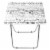 Home Basics Happy Multi-Purpose Foldable Table, Black/White Perspective: top