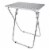Home Basics Lattice Multi-Purpose Foldable Table, Grey/White Perspective: top