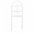 Home Basics 3 Shelf Steel Bathroom Space Saver, White Perspective: top