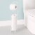 Home Basics Free-Standing Vinyl Coated Steel Dispensing Toilet Paper Holder, White Perspective: top